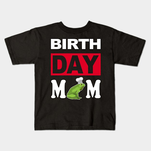 Birth Day Mom Kids T-Shirt by cerylela34